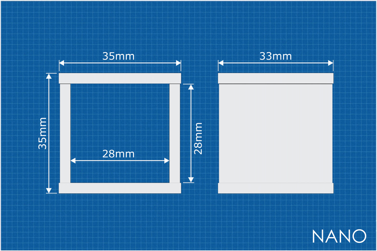 Single Cube Storage Unit, 1:12 Scale, Flat pack, dollhouse, miniature